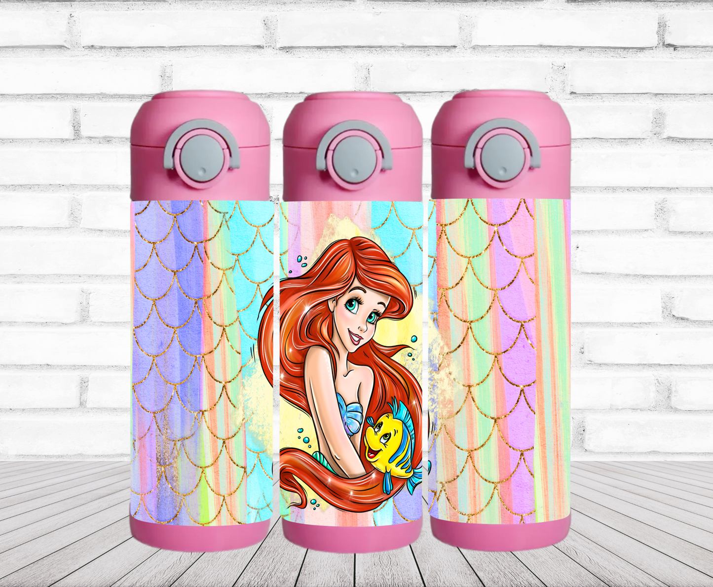 A Little Mermaid Ariel Kids Tumbler - Head Of Walker Farm LLC