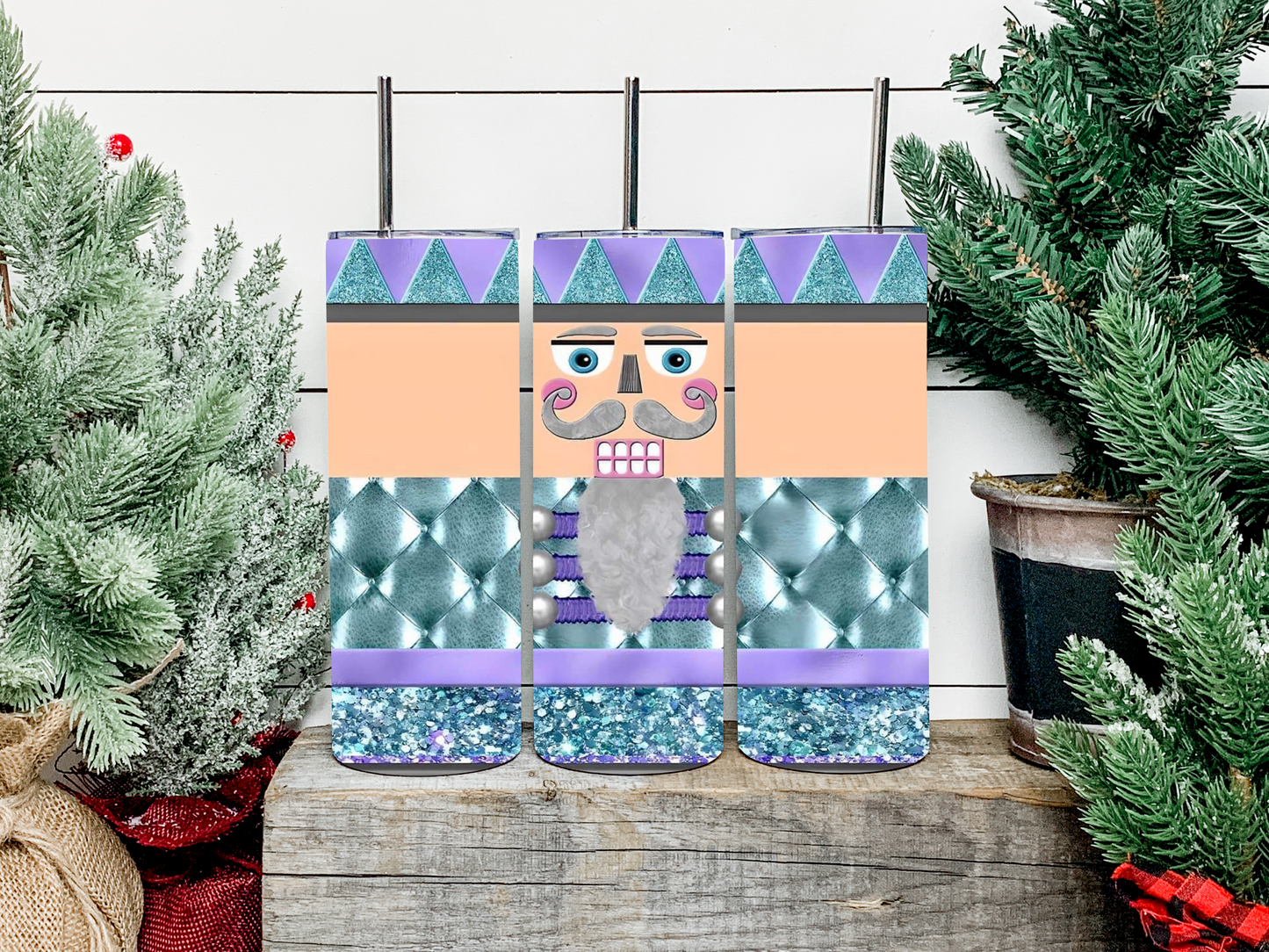 Blue Nutcracker Tumbler - Head Of Walker Farm LLC