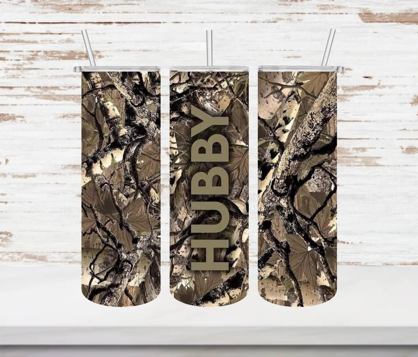 Camo Hubby Tumbler - Head Of Walker Farm LLC