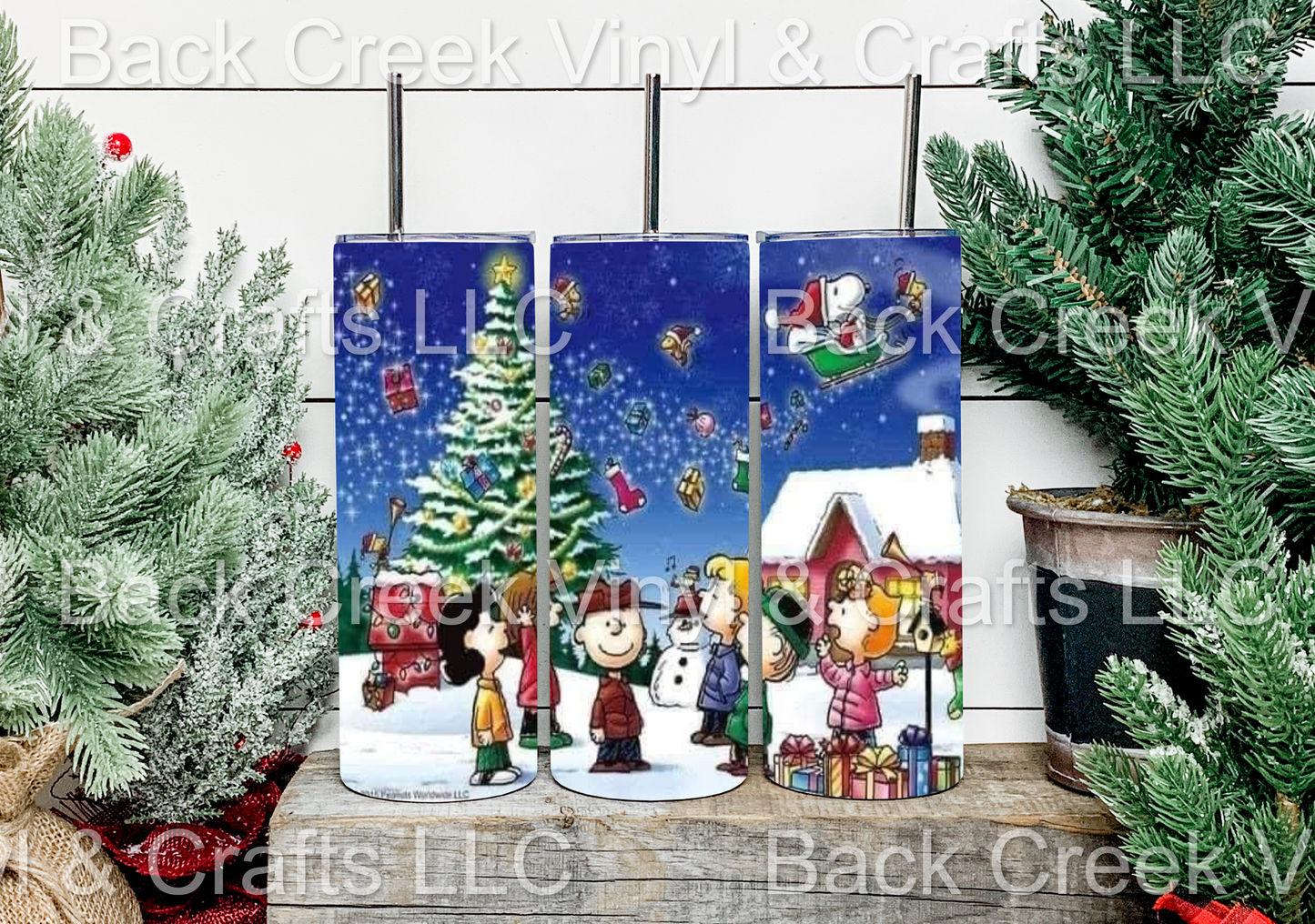 Charlie Brown Christmas Tumbler - Head Of Walker Farm LLC