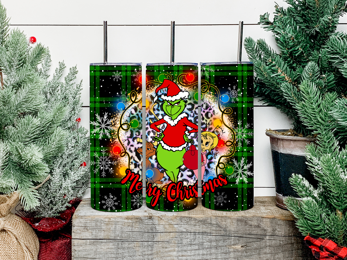 Christmas Grinch Tumbler - Head Of Walker Farm LLC
