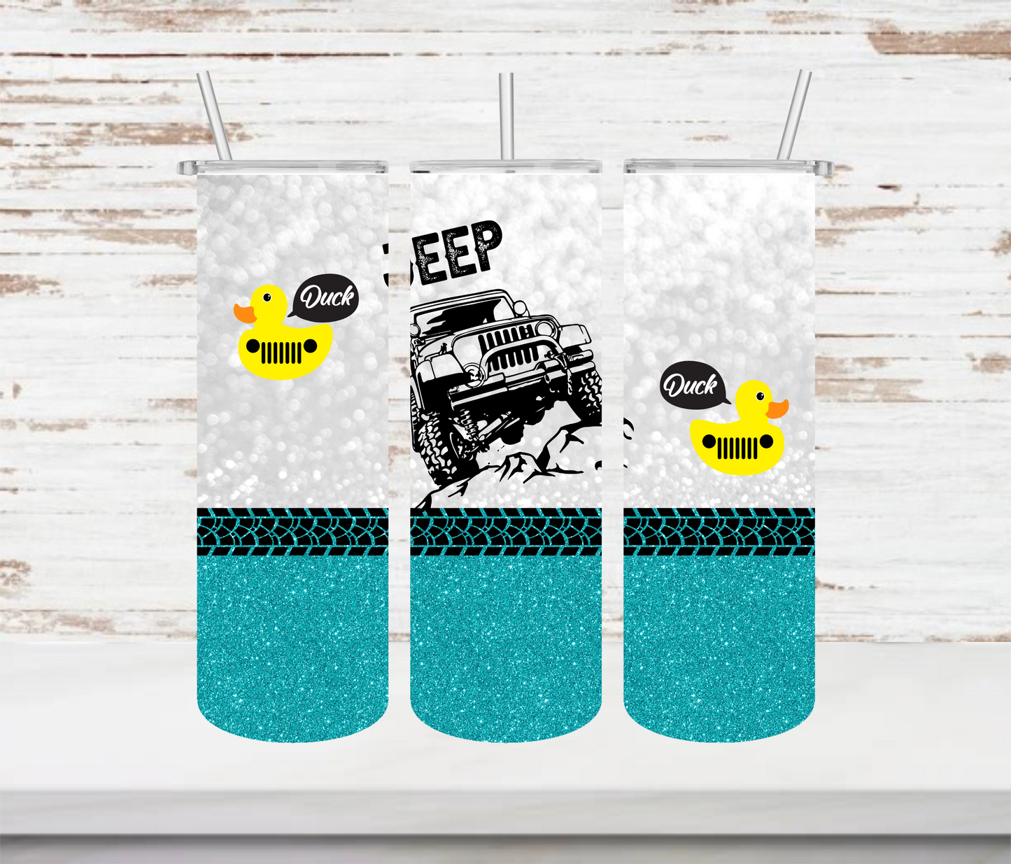 Duck Duck Jeep Tumbler - Head Of Walker Farm LLC