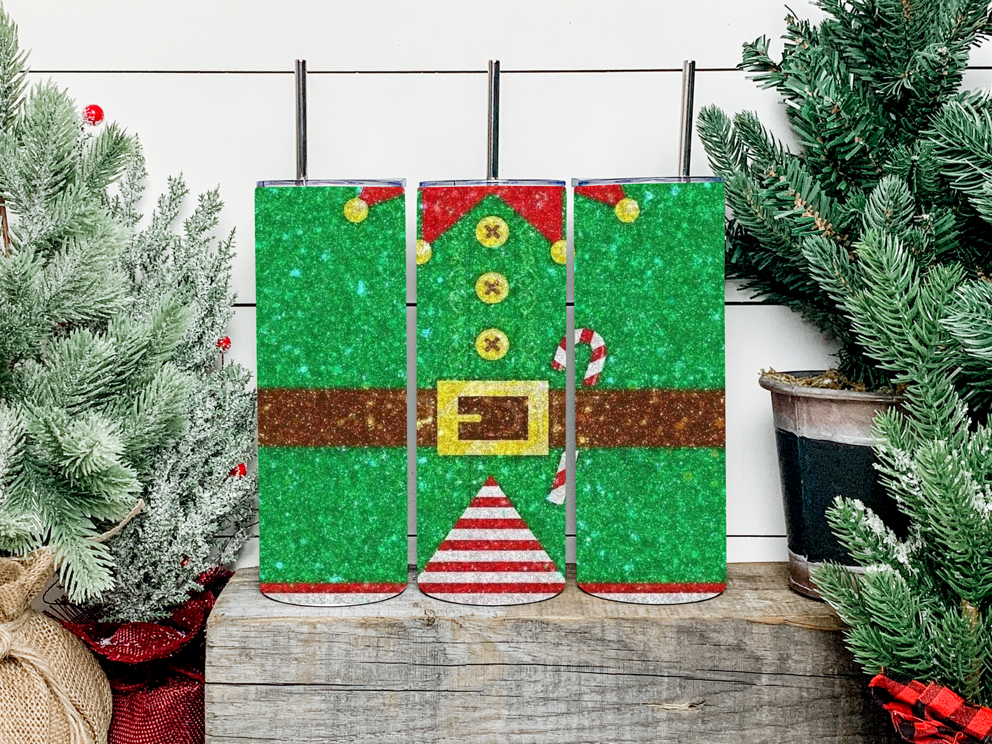 Elf Outfit Tumbler - Head Of Walker Farm LLC
