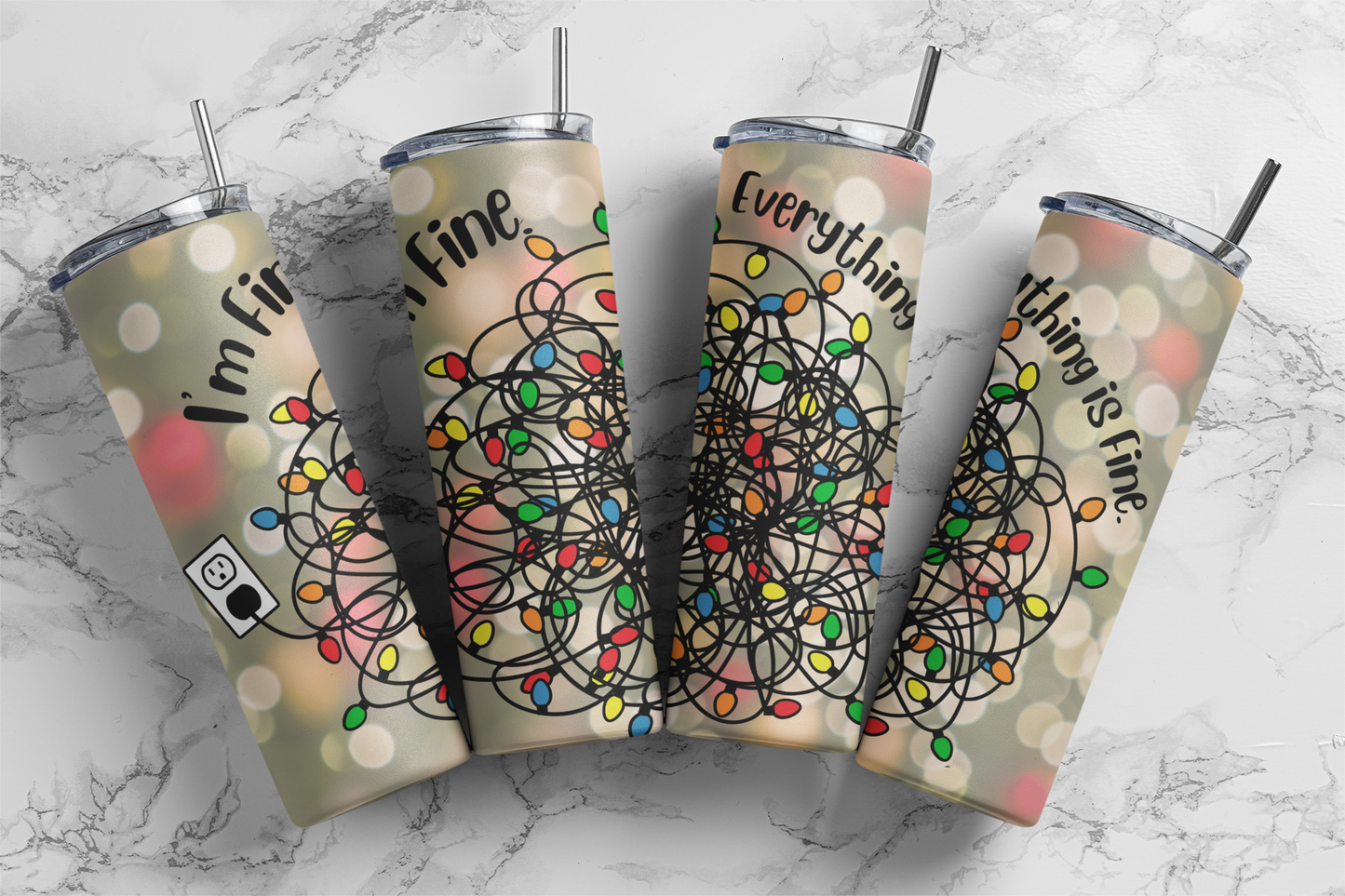 Everything Is Fine Tumbler - Head Of Walker Farm LLC