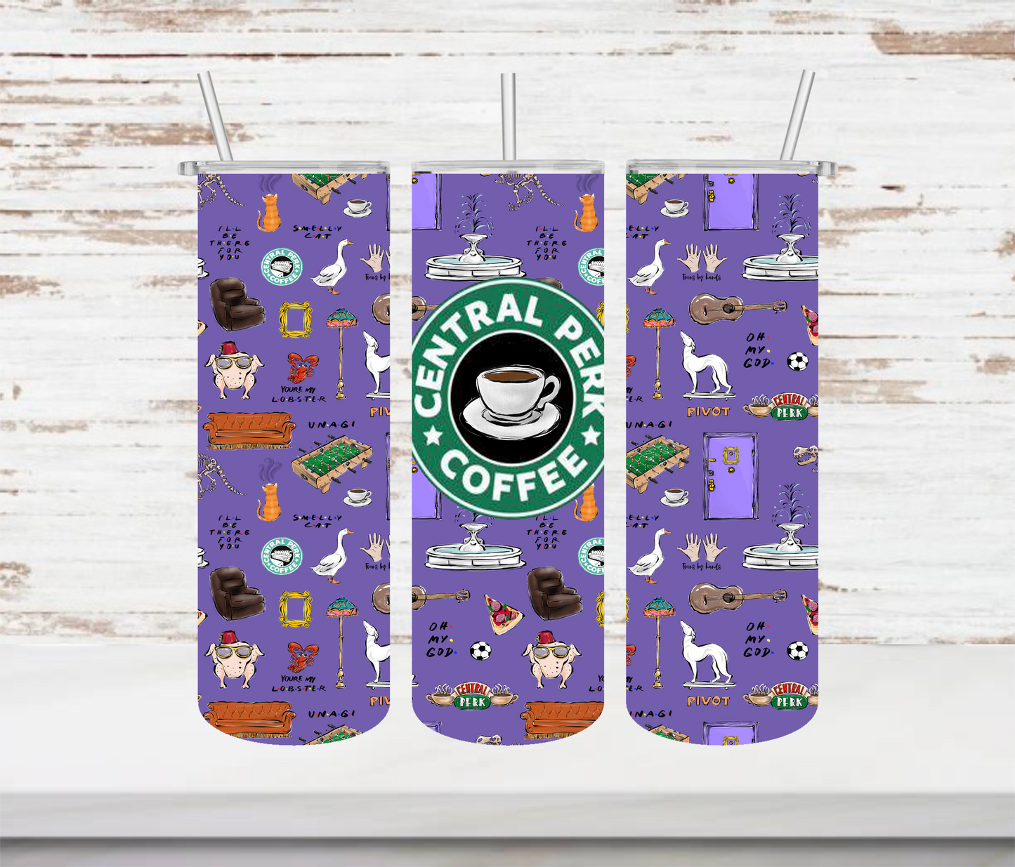 Friends Central Park Coffee Tumbler - Head Of Walker Farm LLC