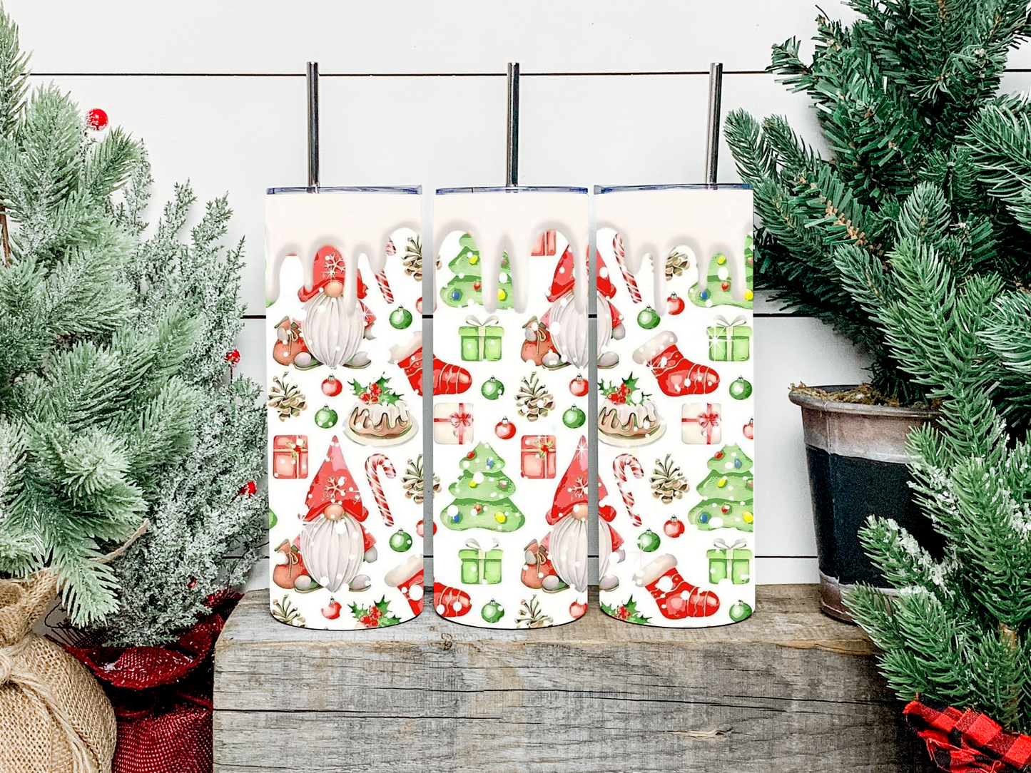 Gnome Christmas Tumbler - Head Of Walker Farm LLC