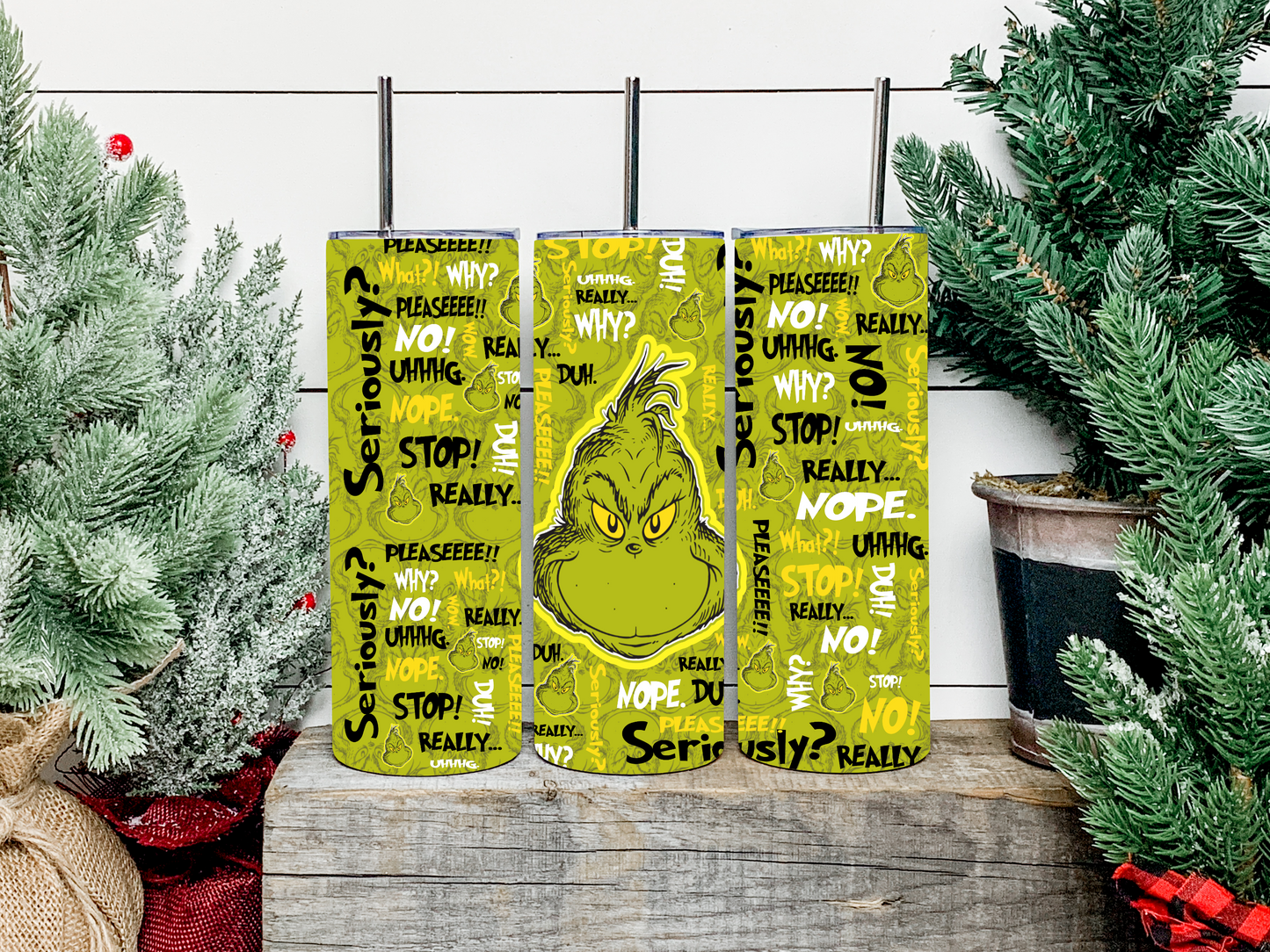 Grinch Sayings Tumbler - Head Of Walker Farm LLC