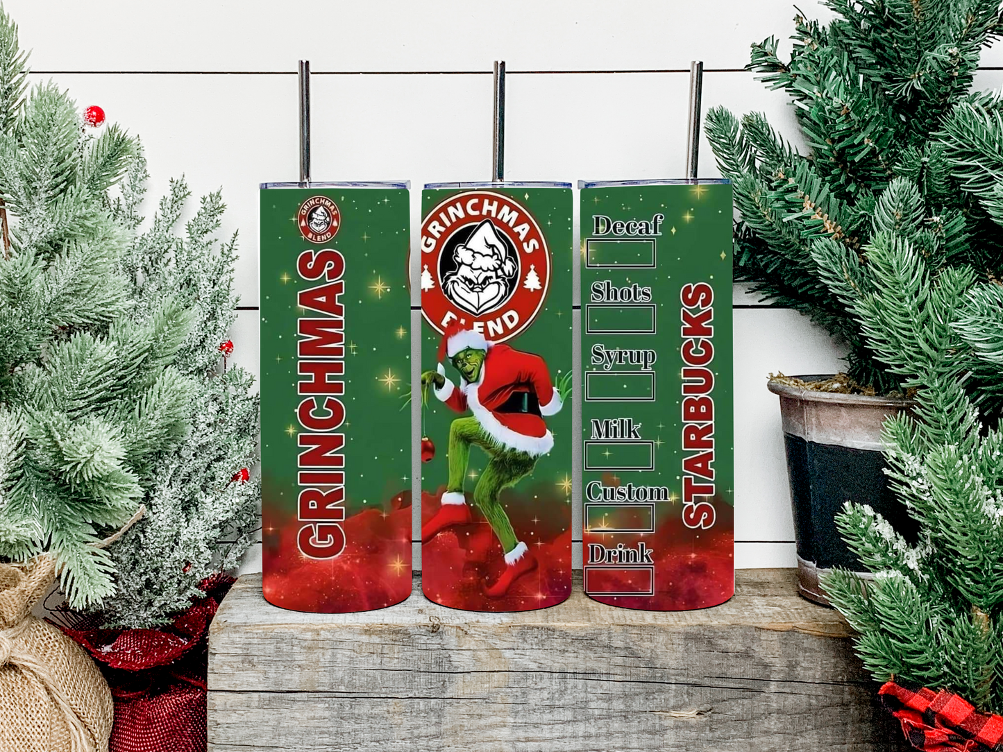 Grinchmas Sbux Tumbler - Head Of Walker Farm LLC