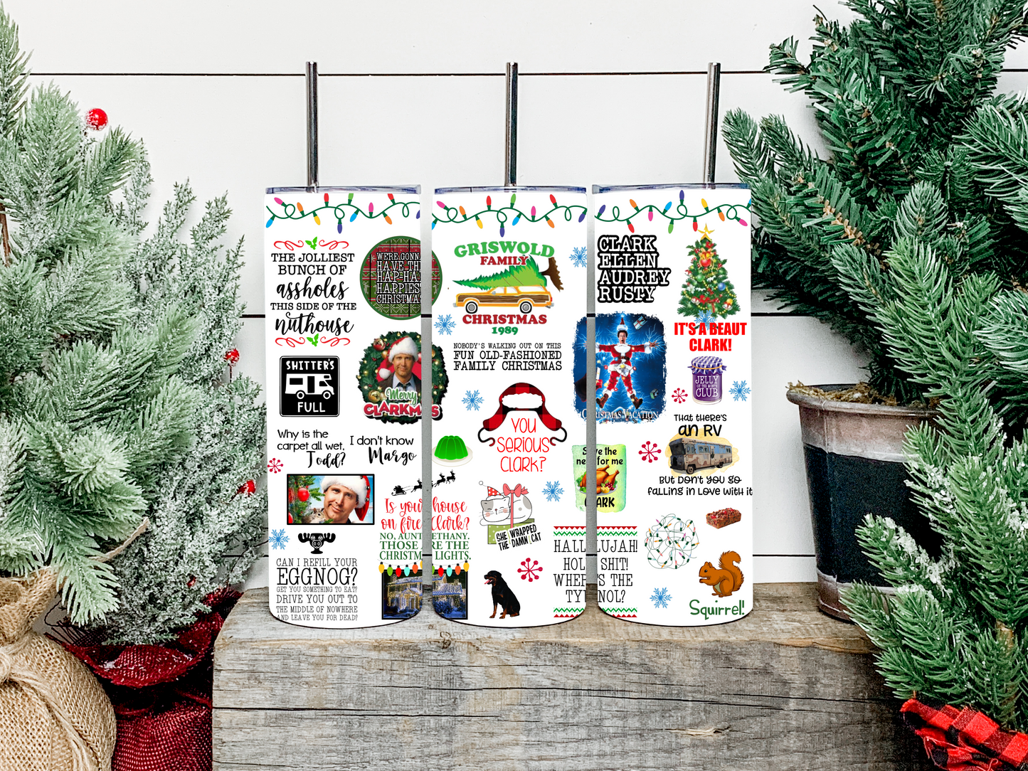 National Lampoons Griswald's Collage Tumbler