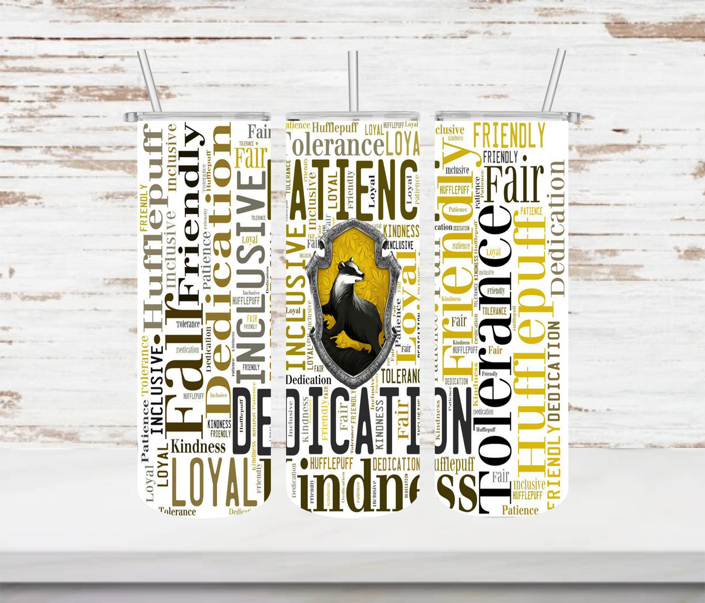 Hufflepuff Characteristics Tumbler - Head Of Walker Farm LLC