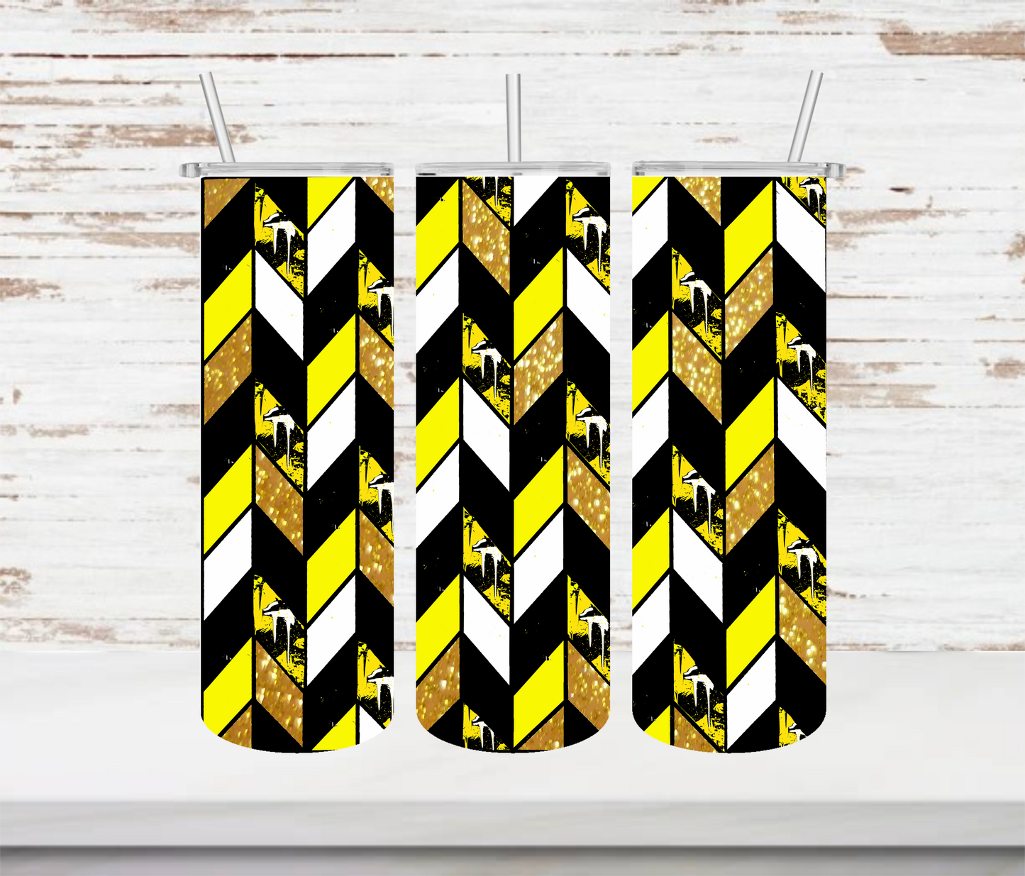 Hufflepuff Tangram Tumbler - Head Of Walker Farm LLC