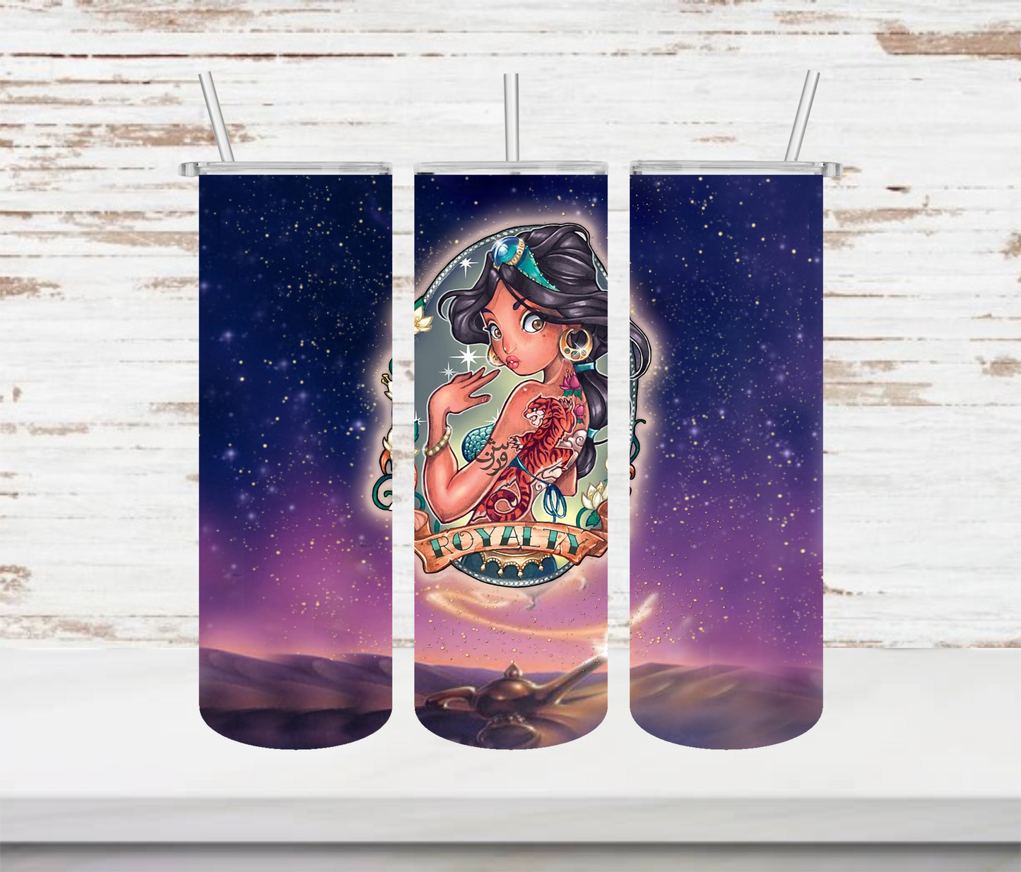 Jasmine Tattooed Tumbler - Head Of Walker Farm LLC