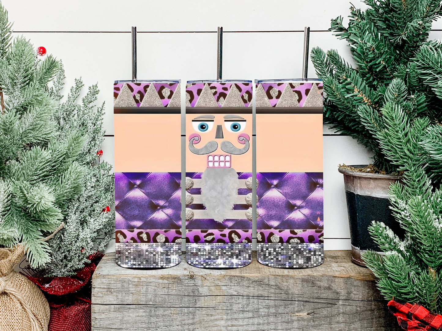 Lavander Nutcracker Tumbler - Head Of Walker Farm LLC