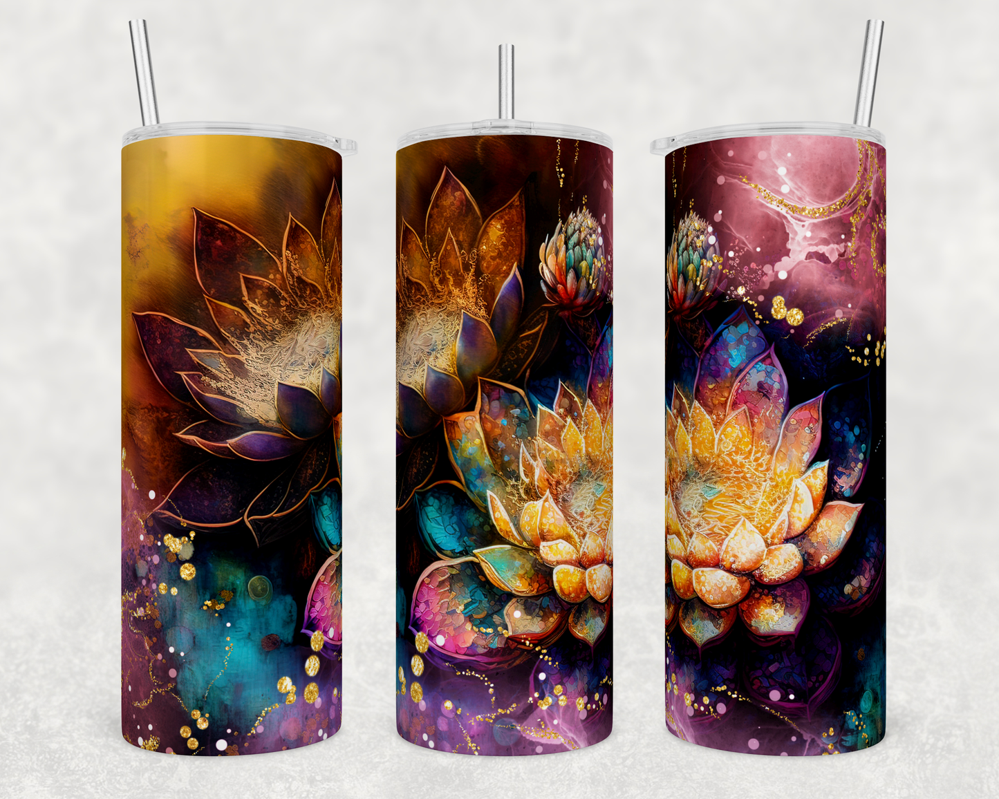 Lotus Ink Tumbler - Head Of Walker Farm LLC