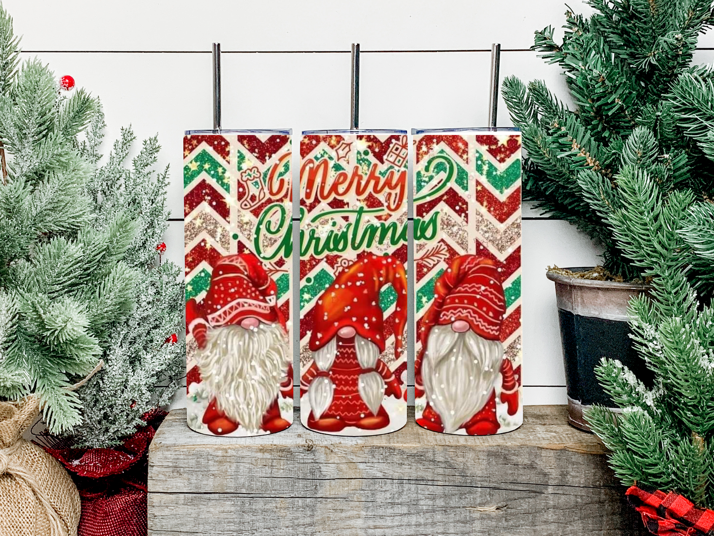 Merry Christmas Gnomes Tumbler - Head Of Walker Farm LLC