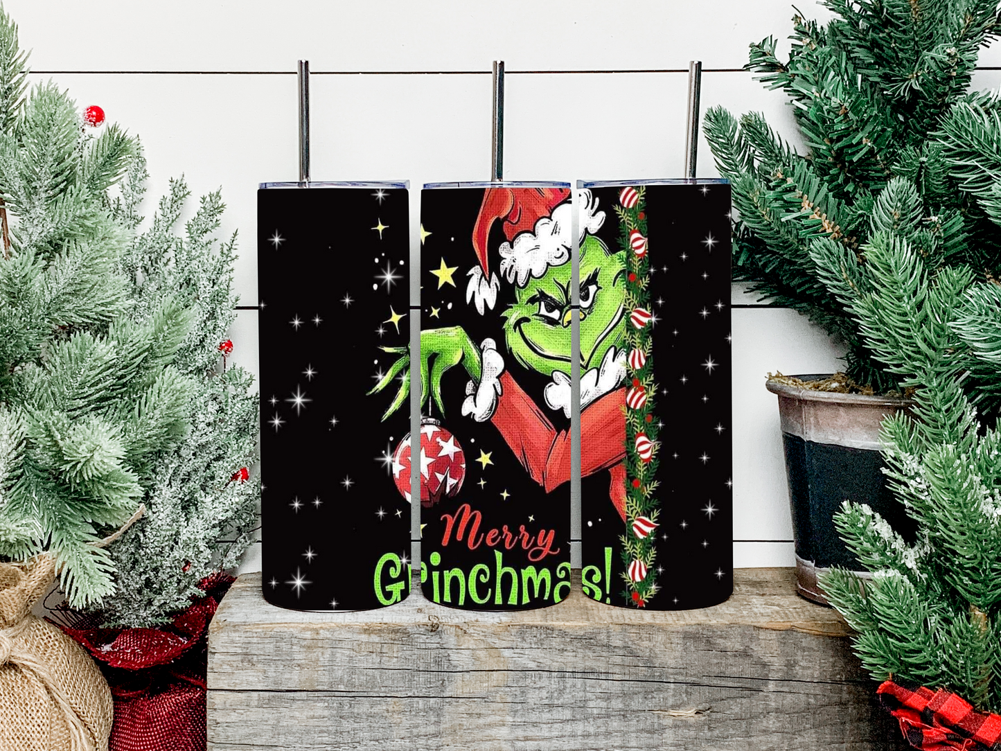 Merry Grinchmas Tumbler - Head Of Walker Farm LLC
