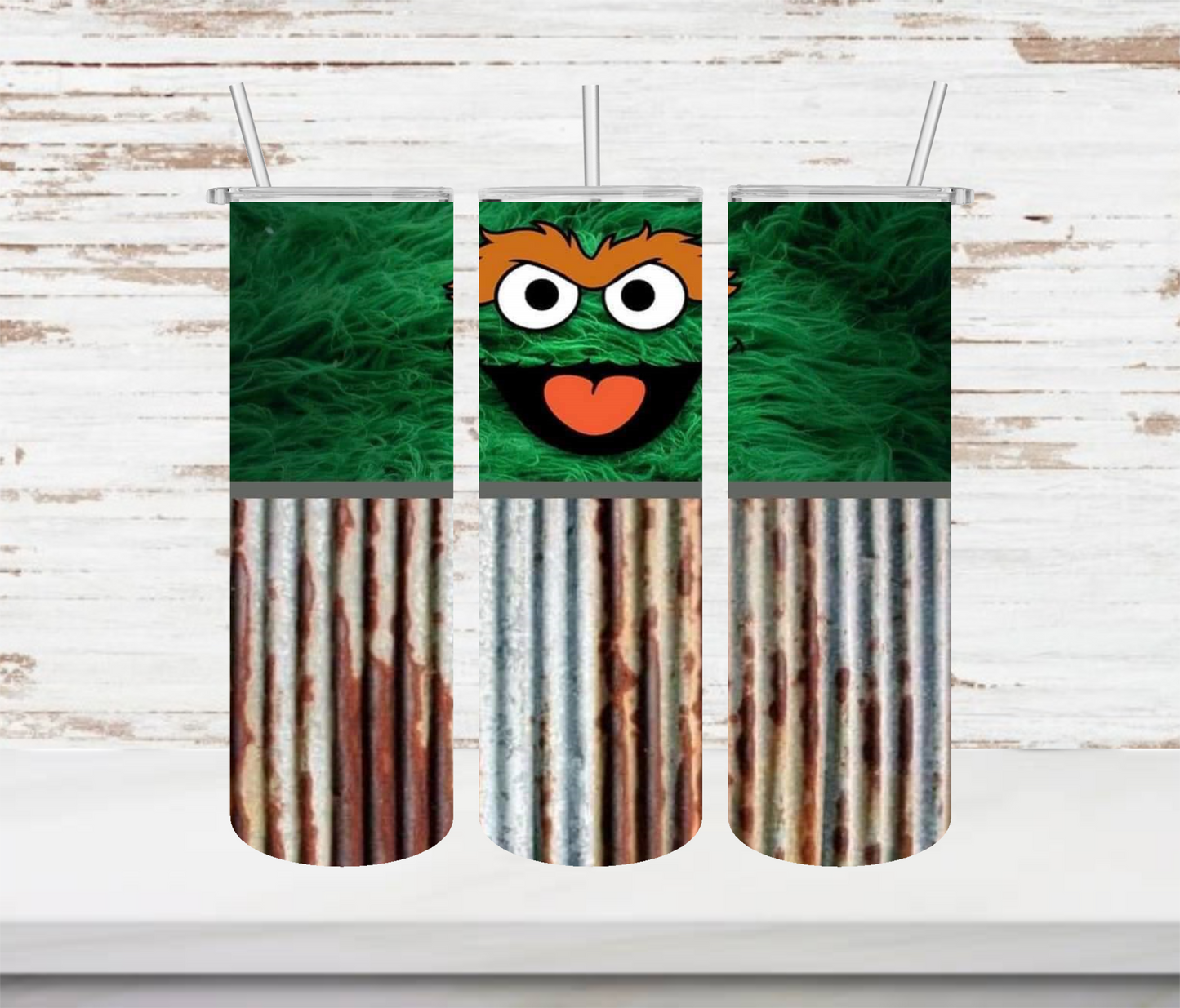 Oscar The Grouch Tumbler - Head Of Walker Farm LLC