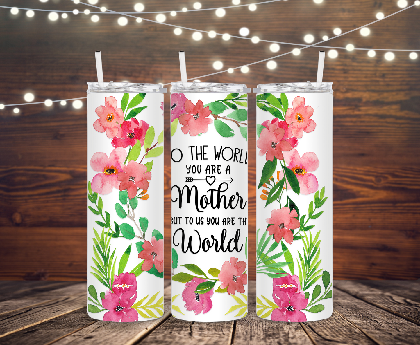 Our World White Tumbler - Head Of Walker Farm LLC