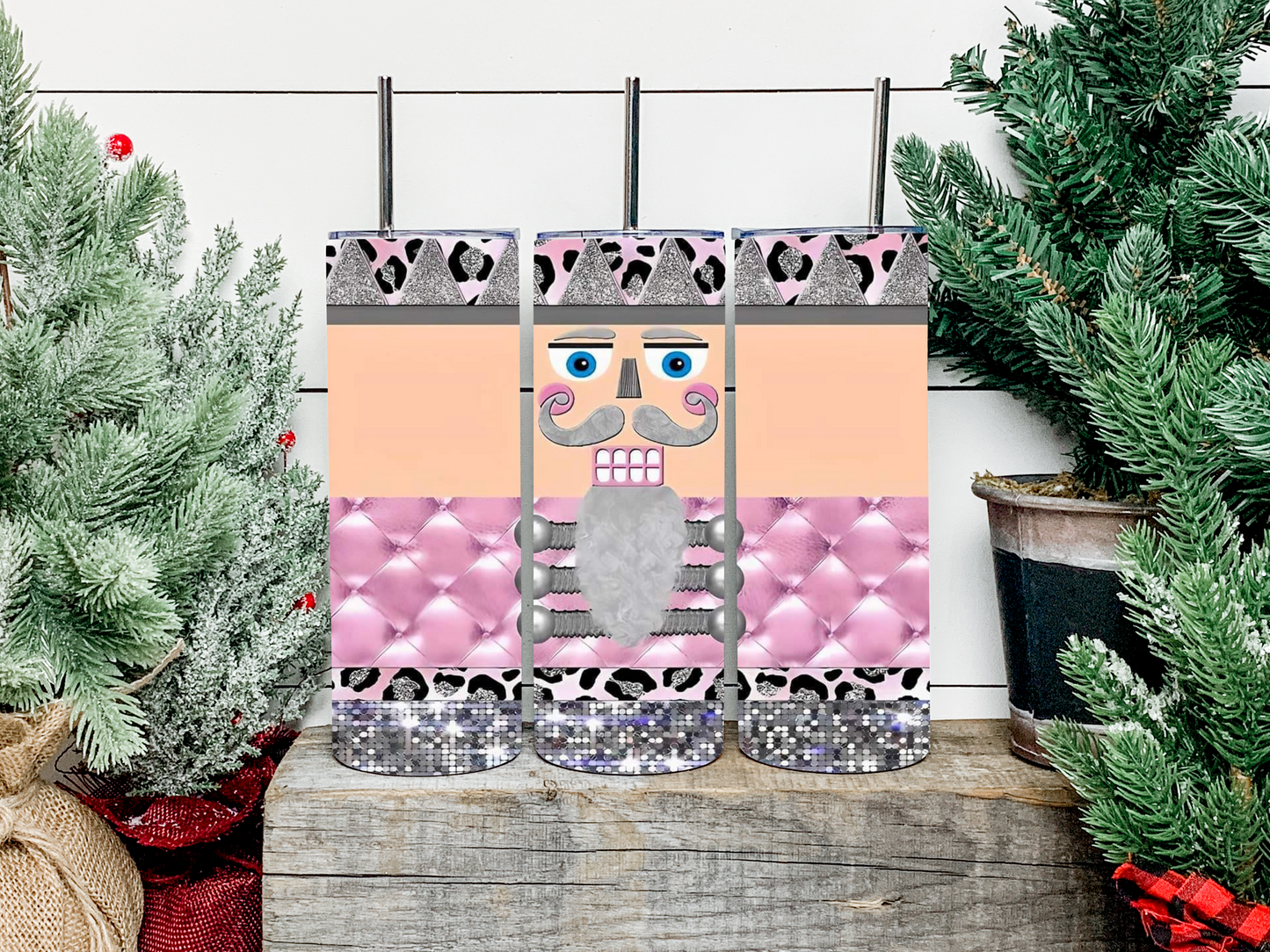 Pink Nutcracker Tumbler - Head Of Walker Farm LLC