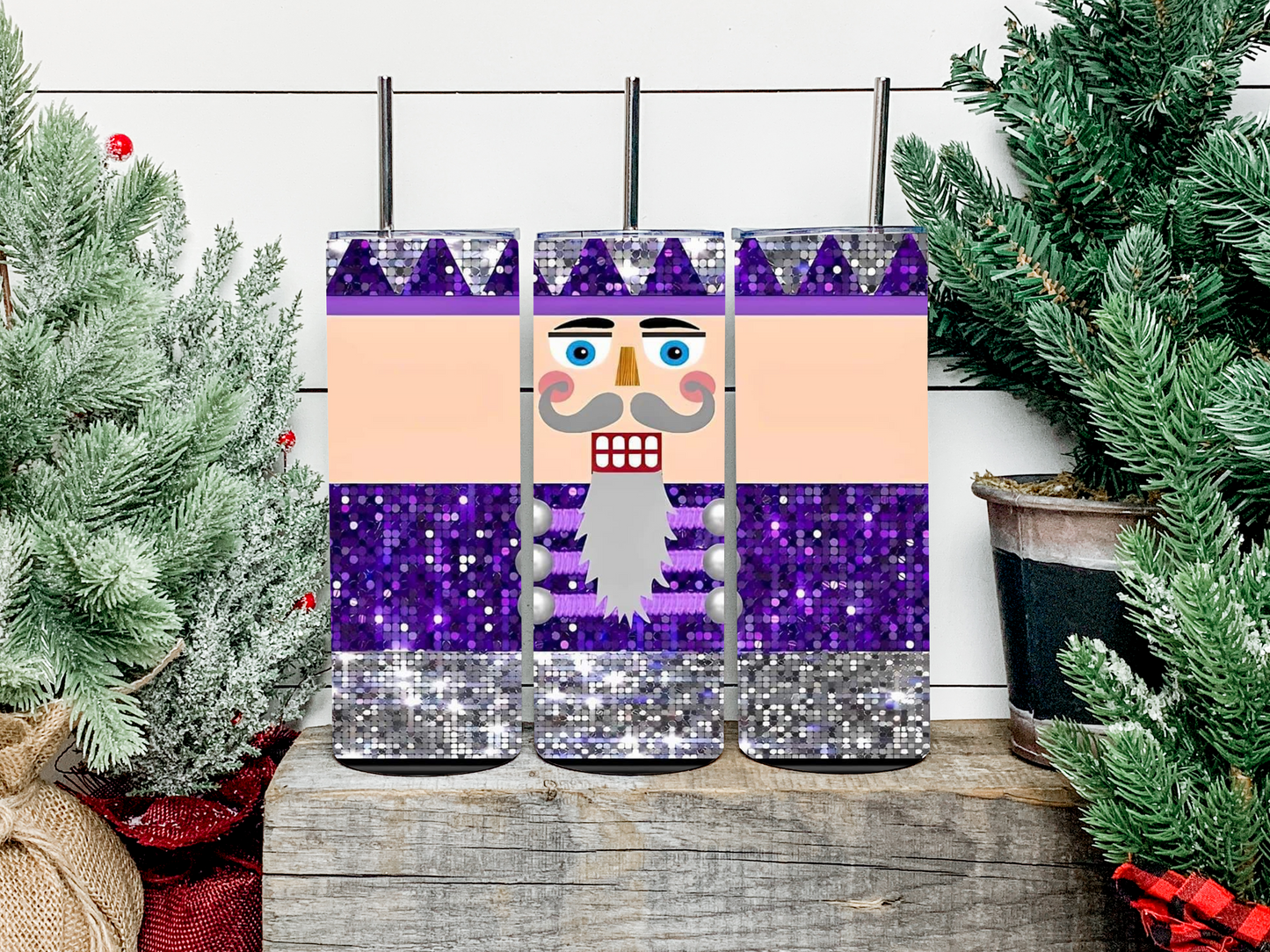 Purple Nutcracker Tumbler - Head Of Walker Farm LLC