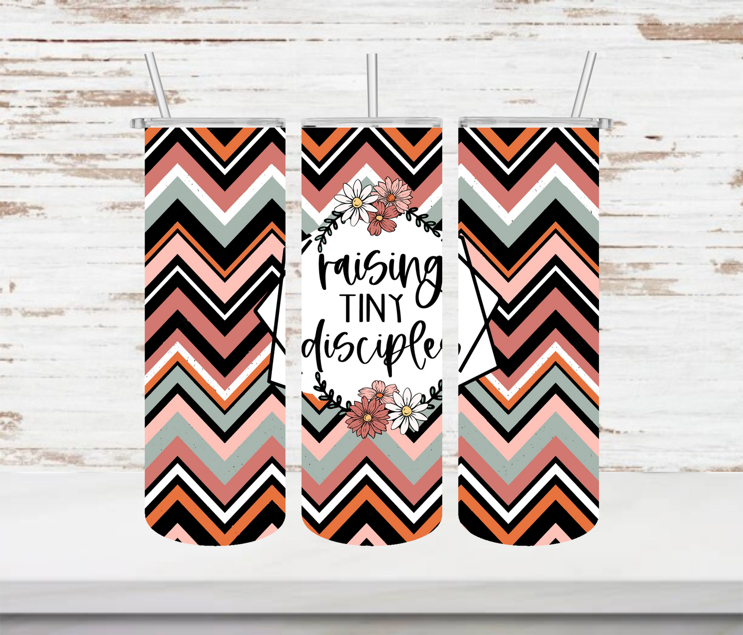 Raising Tiny Disciples Tumbler (Chevron)