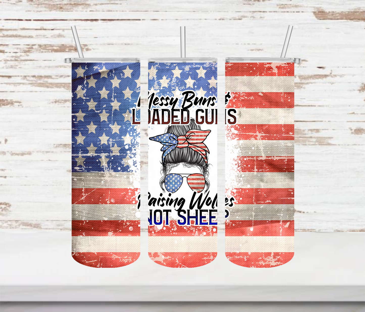 Raising Wolves Not Sheep Tumbler - Head Of Walker Farm LLC