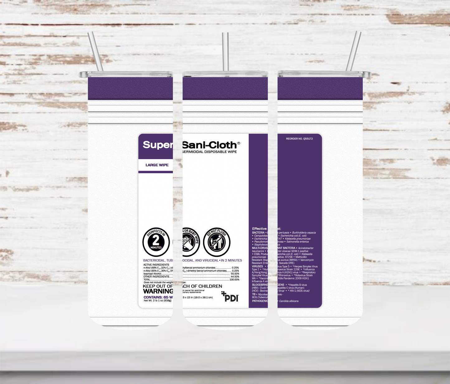 Sani Cloth Wipes Tumbler - Head Of Walker Farm LLC