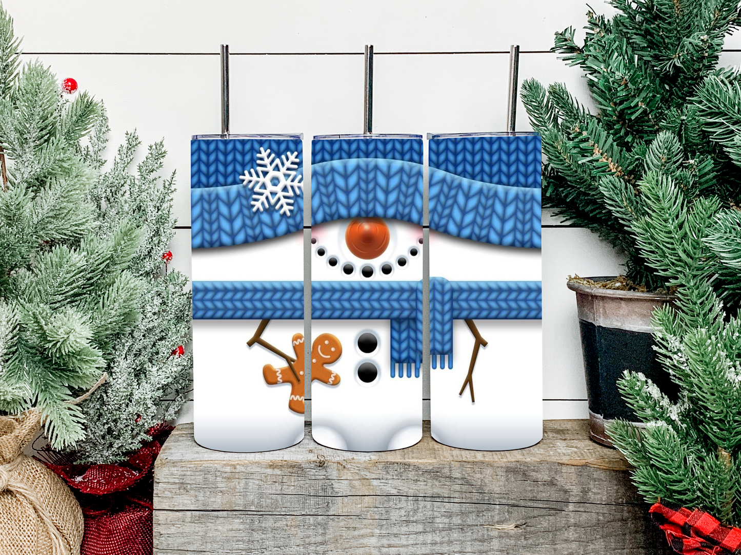 Snowman Tumbler - Head Of Walker Farm LLC