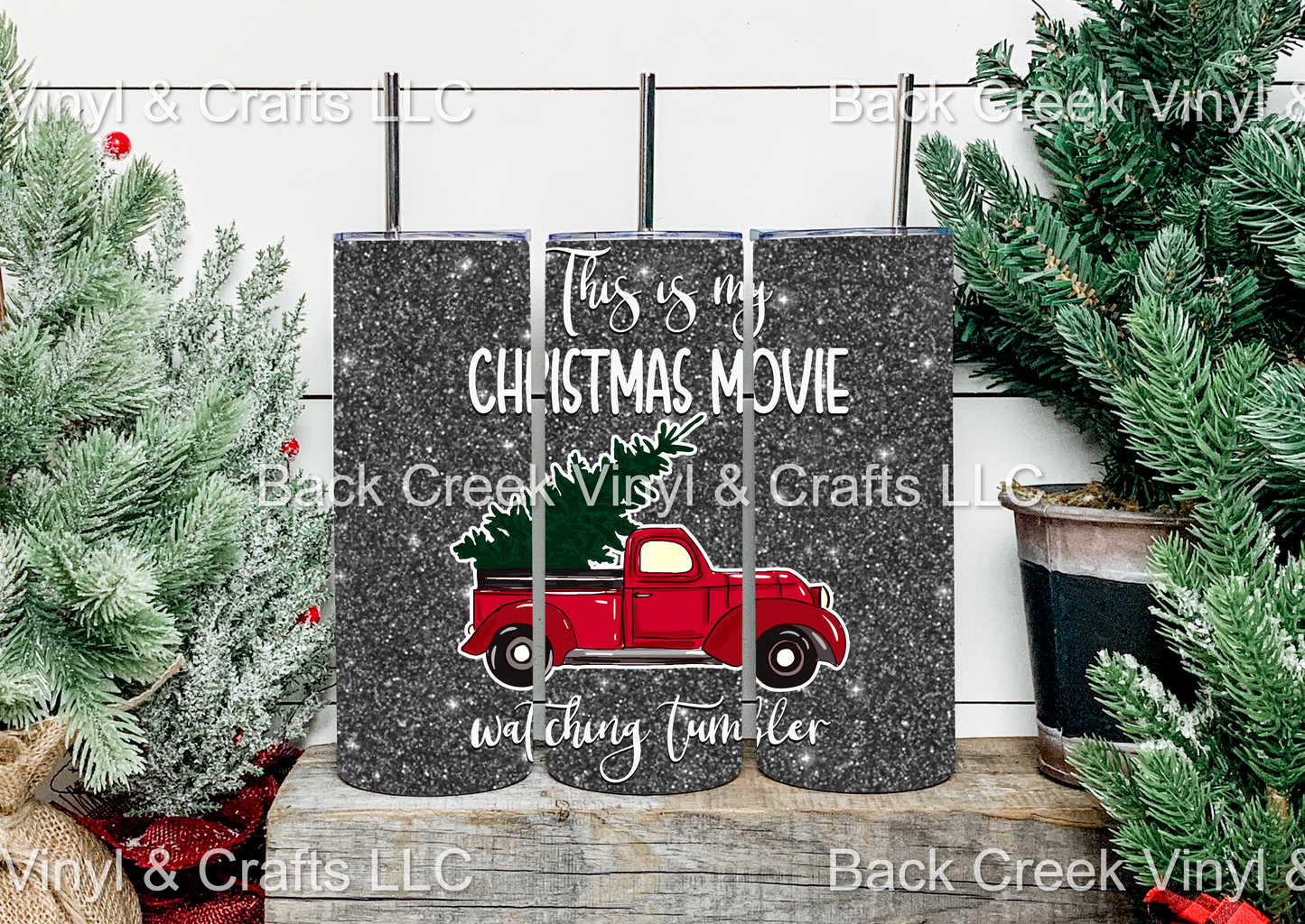 This Is My Christmas Movie Watching Tumbler - Head Of Walker Farm LLC
