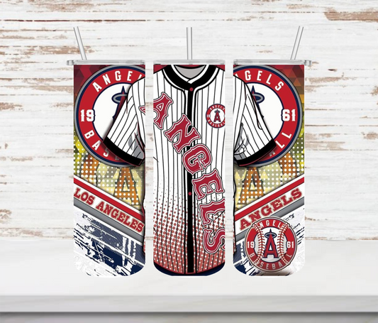 Angels Jersey Tumbler - Head Of Walker Farm LLC