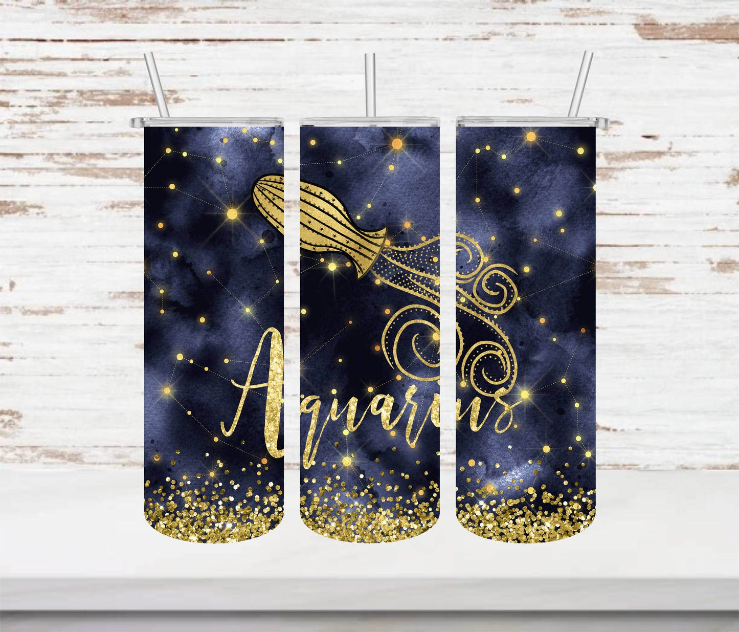 Aquarius Zodiac Tumbler