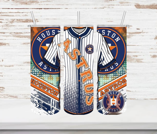 Astros Jersey Tumbler - Head Of Walker Farm LLC