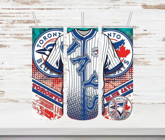 Blue Jays Jersey Tumbler - Head Of Walker Farm LLC