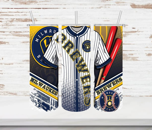 Brewers Jersey Tumbler - Head Of Walker Farm LLC