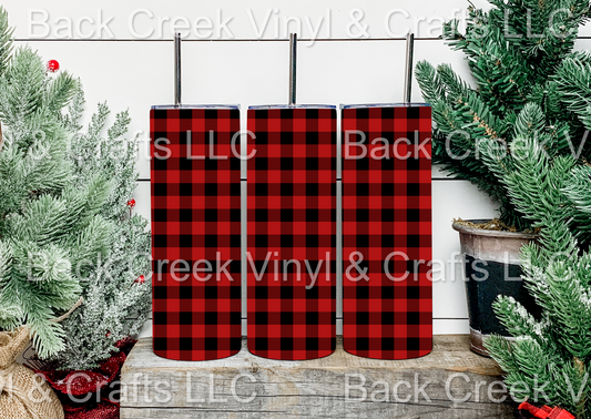 Buffalo Plaid Tumbler