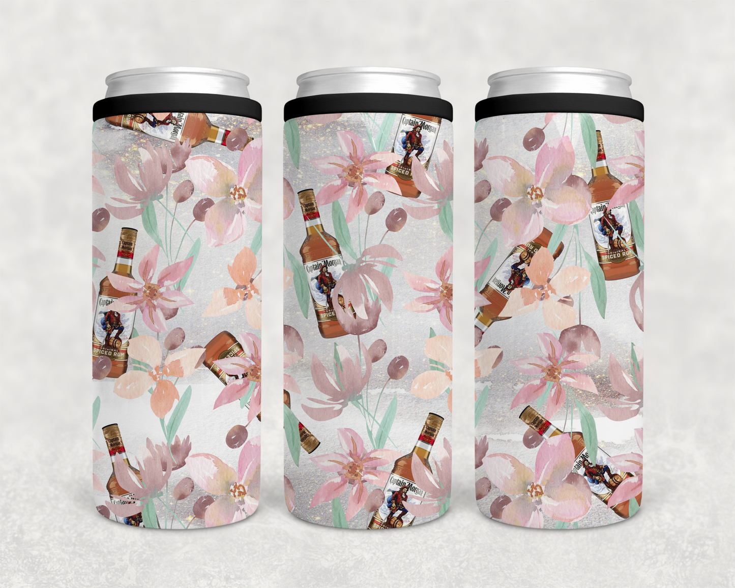 Capt Morgan Floral Tumbler