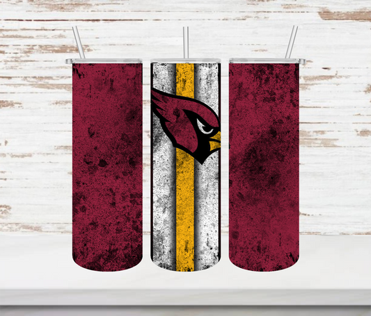 Cardinals Grunge Tumbler - Head Of Walker Farm LLC