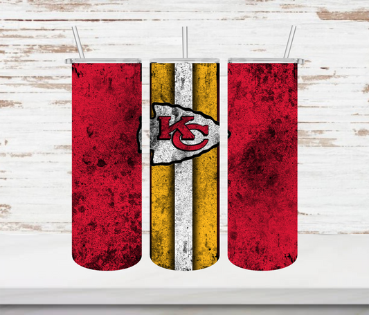 Chiefs Grunge Tumbler - Head Of Walker Farm LLC