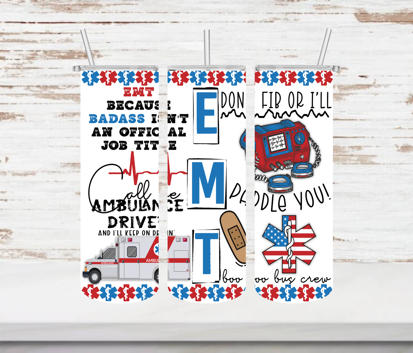 EMT Collage Tumbler