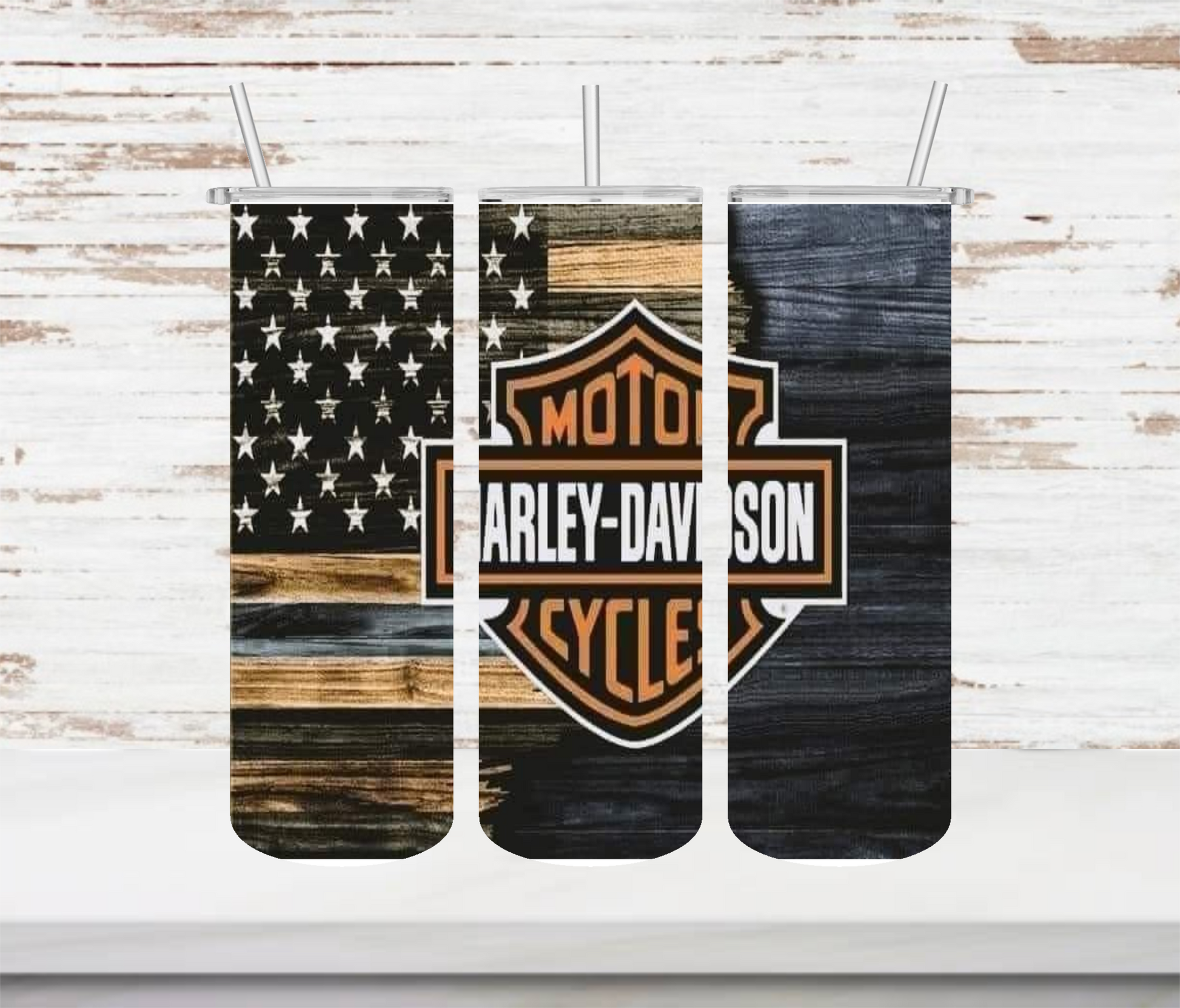 Harley Woodgrain Tumbler - Head Of Walker Farm LLC