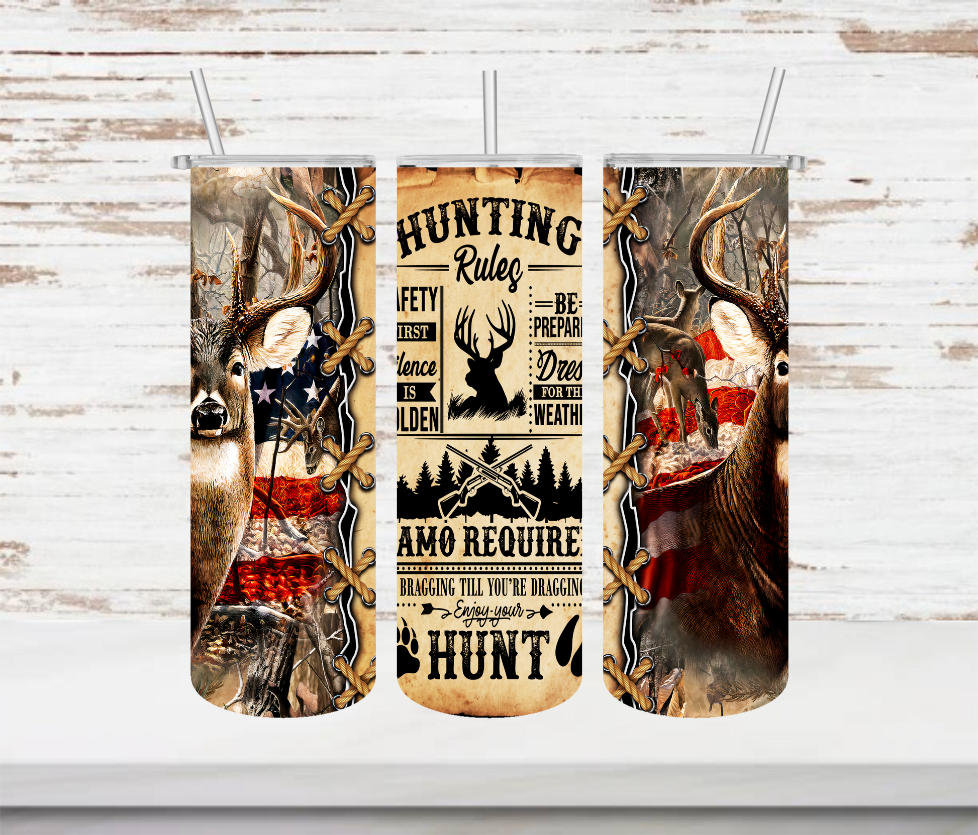 Hunting Rules Tumbler - Head Of Walker Farm LLC