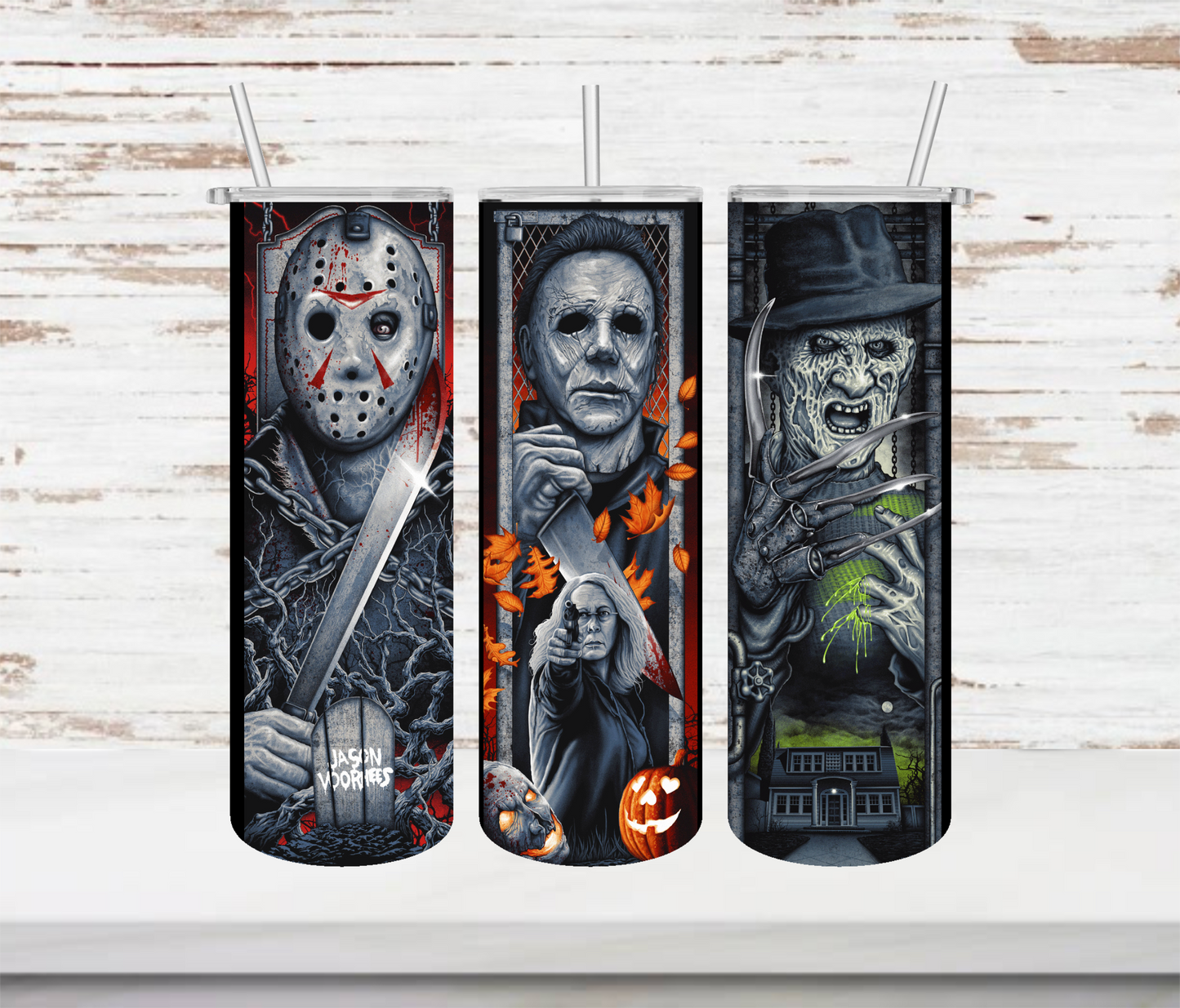 Jason, Micheal & Freddy Tumbler