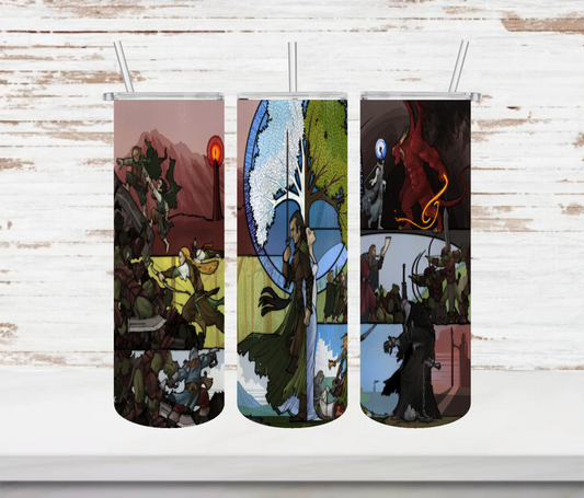 LOTR Stained Glass Tumbler
