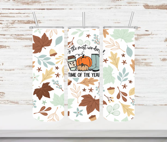 Leaves of Fall Coffee Tumbler - Head Of Walker Farm LLC