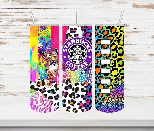 Lisa Frank Coffee Tumbler - Head Of Walker Farm LLC