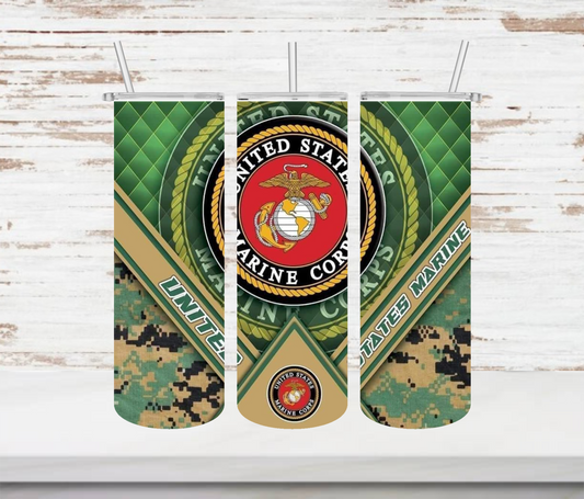 Marine Corps Tumbler - Head Of Walker Farm LLC
