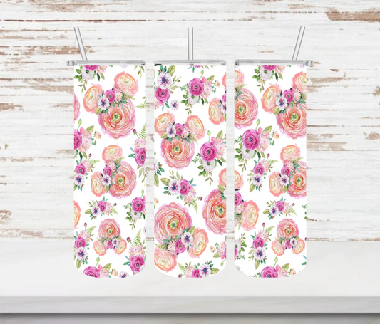 Mouse Head Floral Tumbler - Head Of Walker Farm LLC