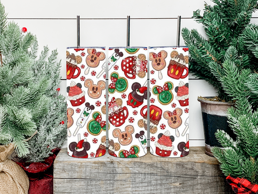 Mouse Christmas Snacks Tumbler