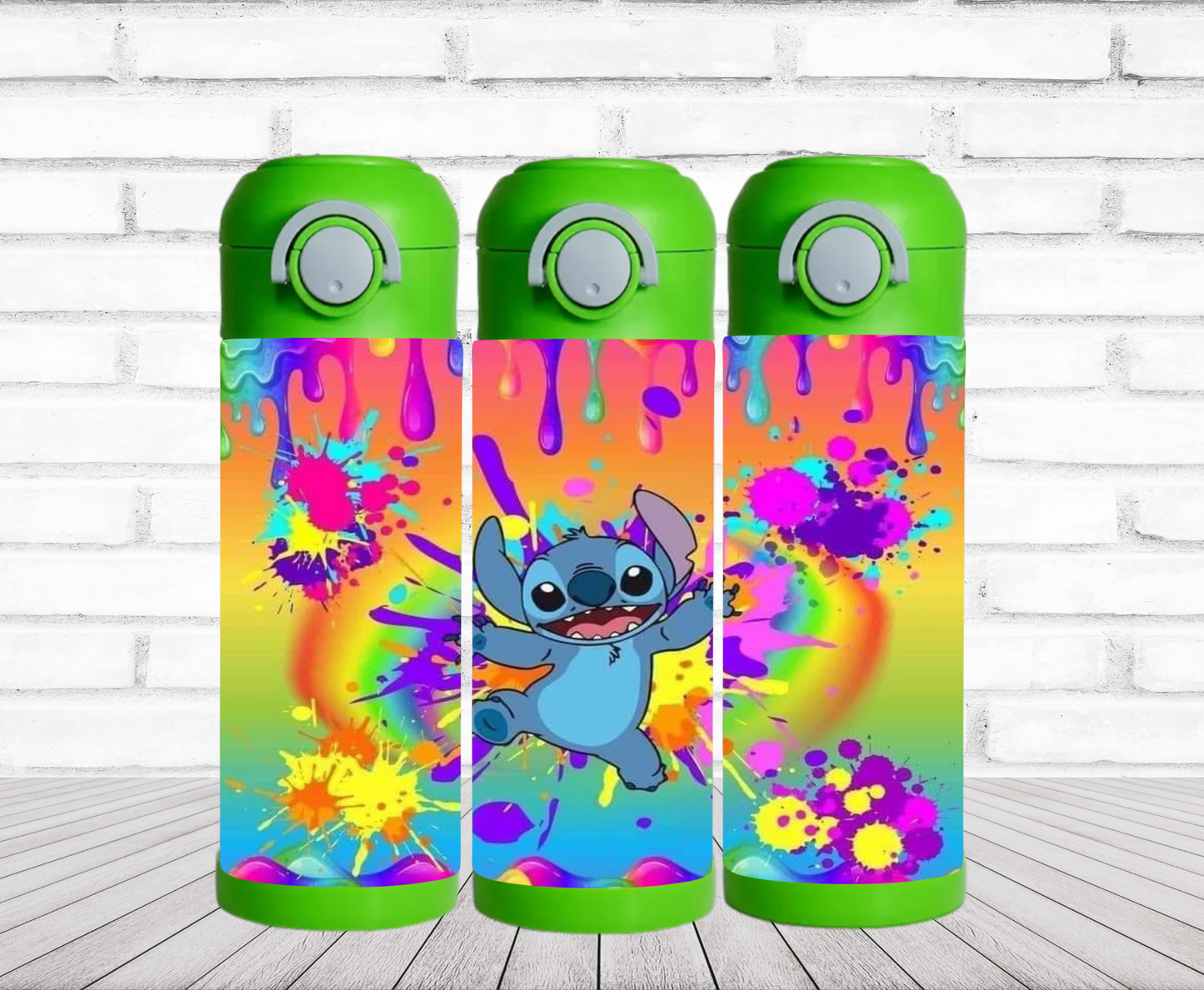 Neon Stitch Kids Tumbler