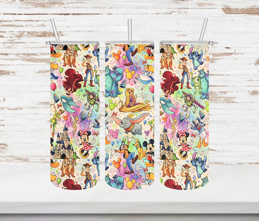 Pixney Characters Tumbler - Head Of Walker Farm LLC